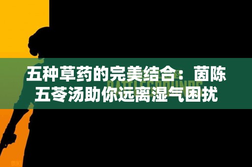 五种草药的完美结合：茵陈五苓汤助你远离湿气困扰